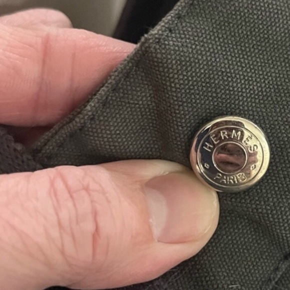 Hermès Grey & Black Toile Fourre Tout MM Canvas Tote Bag - Picture 3 of 11